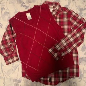 Christmas set - shirt and vest